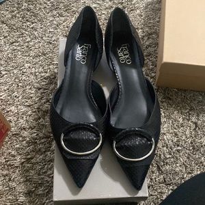 Franco Sarto Black Flats